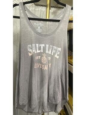 Salt Life Women’s Gray Pineapple Racerback Tank Top - Size XL